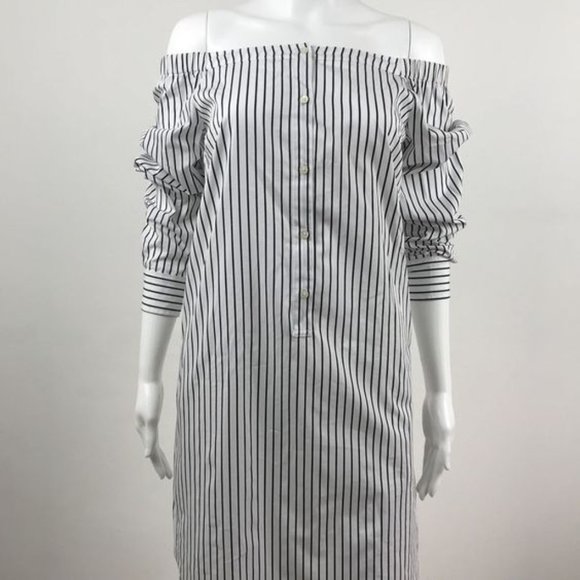 Lauren Ralph Lauren Women's Striped Off-Shoulder - Picture 1 of 6
